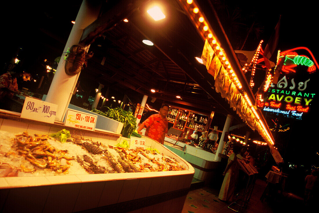 Restaurant on Thawi Wong, Patong Beach, Phuket, Andaman Sea, Thailand