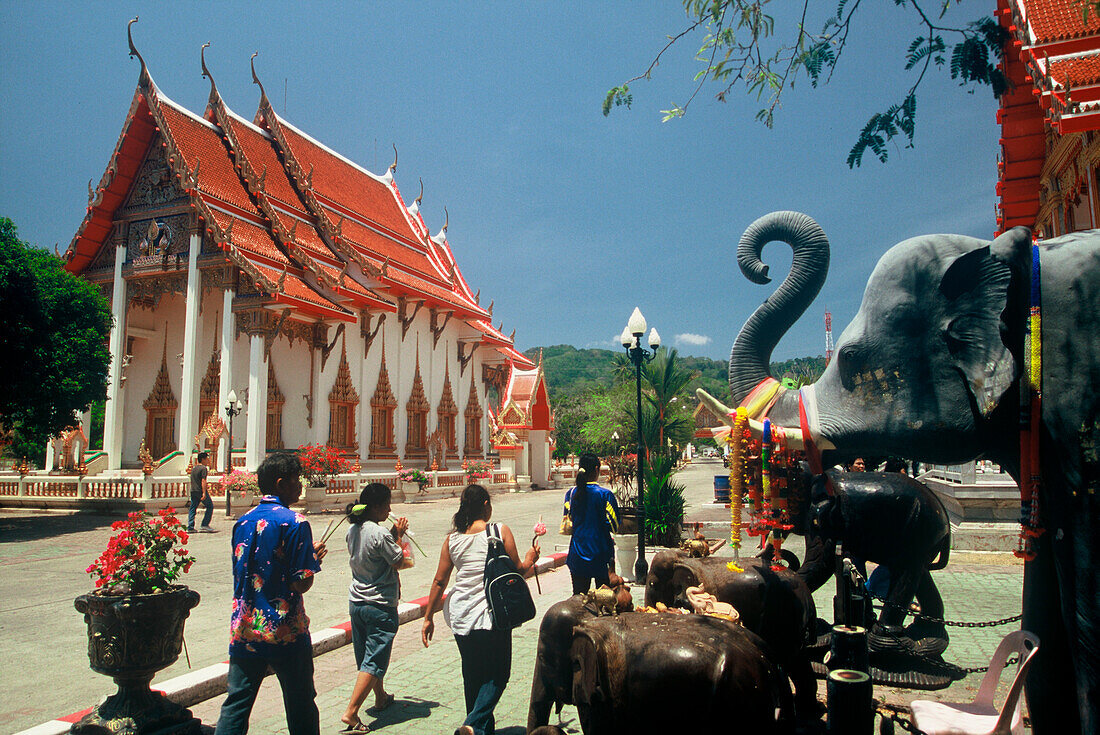 Temple, Wat Chalong, Phuket, Andaman Sea, Thailand