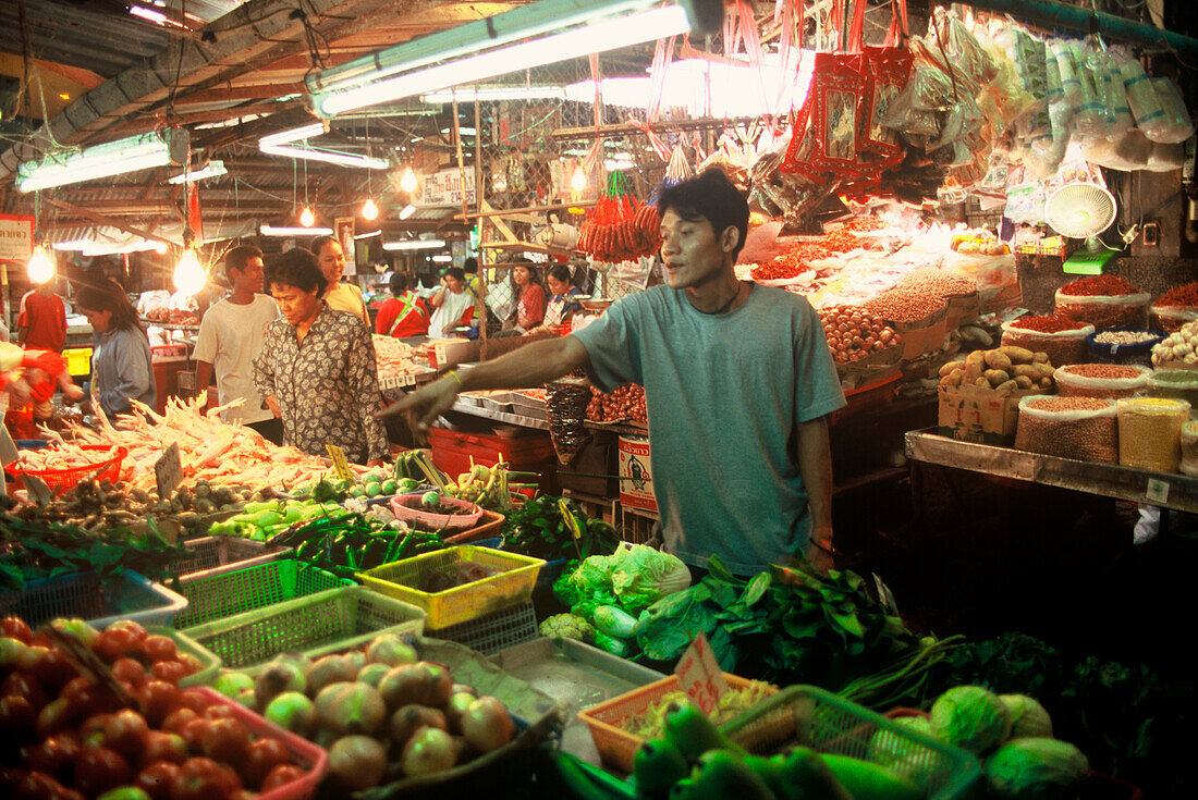 On the market in Phuket Town, Phuket, Andaman Sea, Thailand