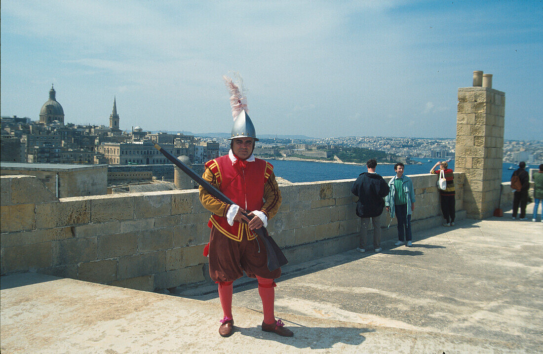 Wachsoldat, Fort, Altstadt, Valetta, Malta