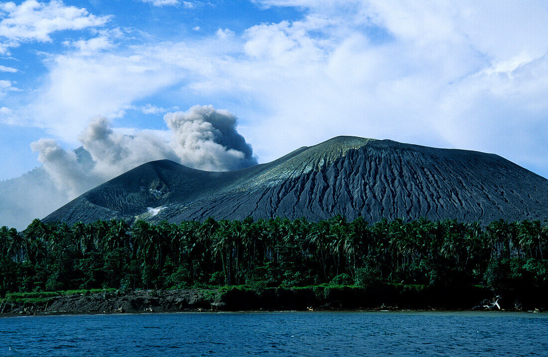 Volcano- from Sea, Tavuvur, Rabaul, East New Britain Papua New Guinea, Melanesia