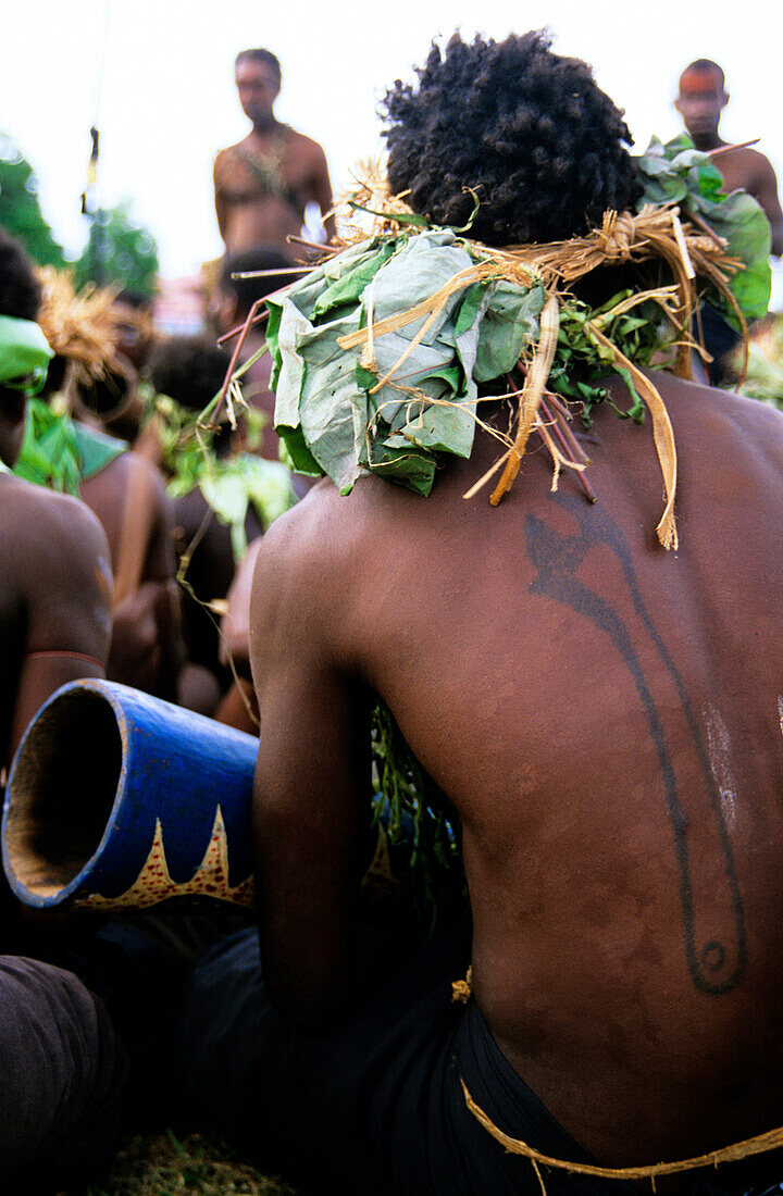 Back Tattoo, Ceremony, Rabaul, East New Britain Papua New Guinea, Melanesia