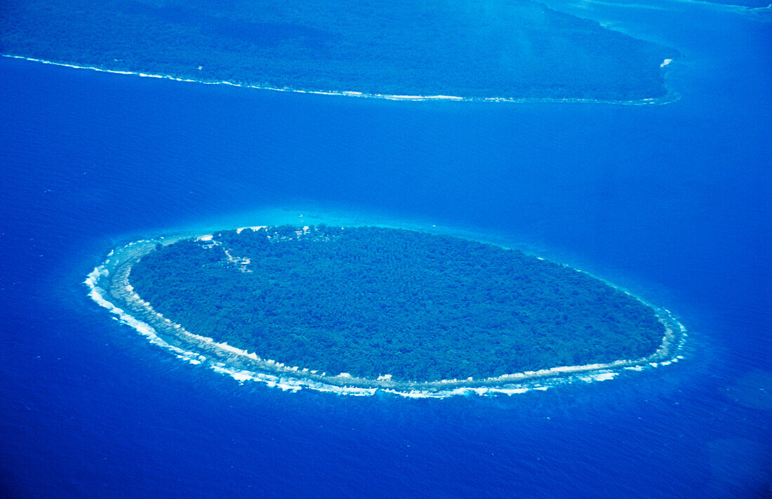 South Sea Island Aerial, Efate coast, Island, Vanuatu, South Sea