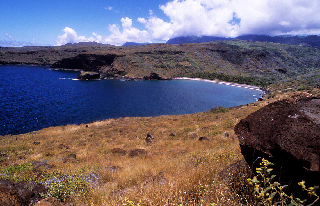 Bay, Beach, Nuku HIva, Marquesas French Polynesia, South Pacific