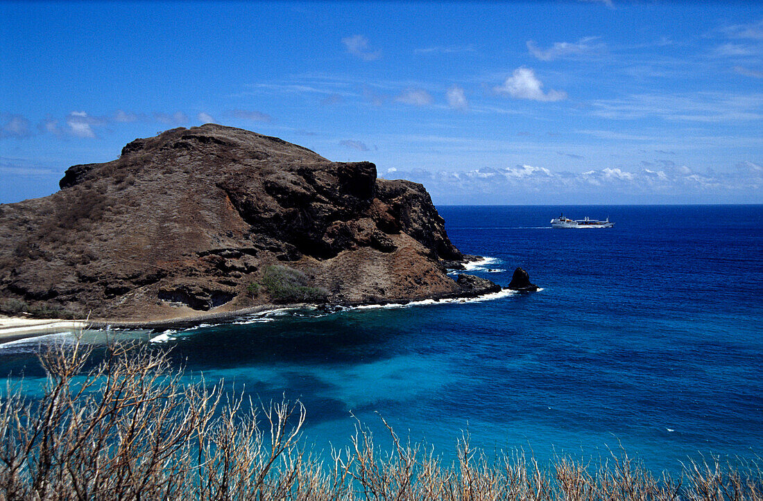 Shark Bay, Ship, Ua Pou, Marquesas French Polynesia, South Pacific