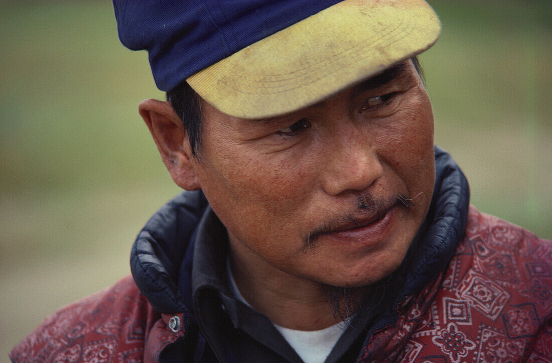 Portrait eines Inuit, Alaska, USA, Amerika