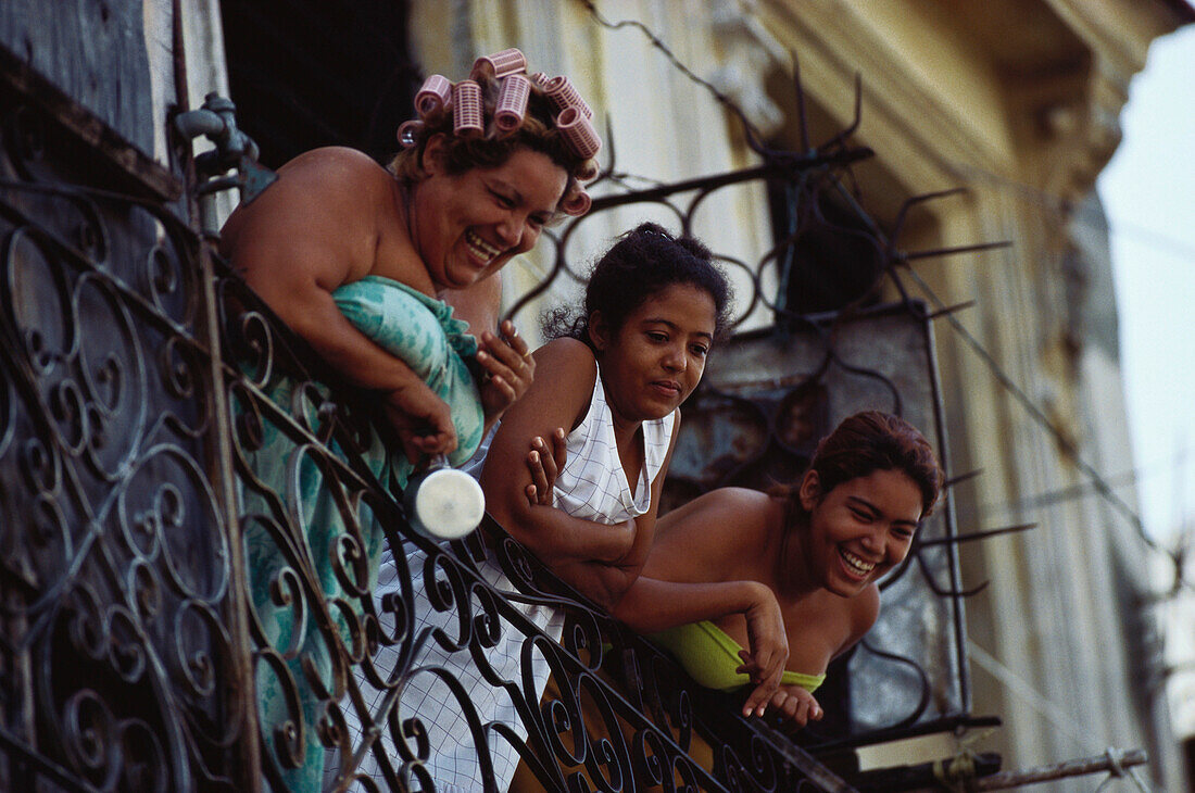 Balkon-Szene, Havanna Kuba