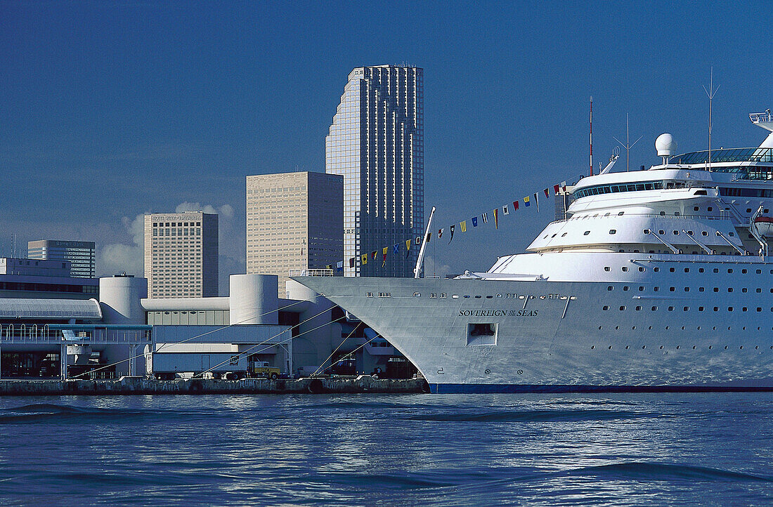 Kreuzfahrtschiff, Port of Miami Miami, Florida, USA