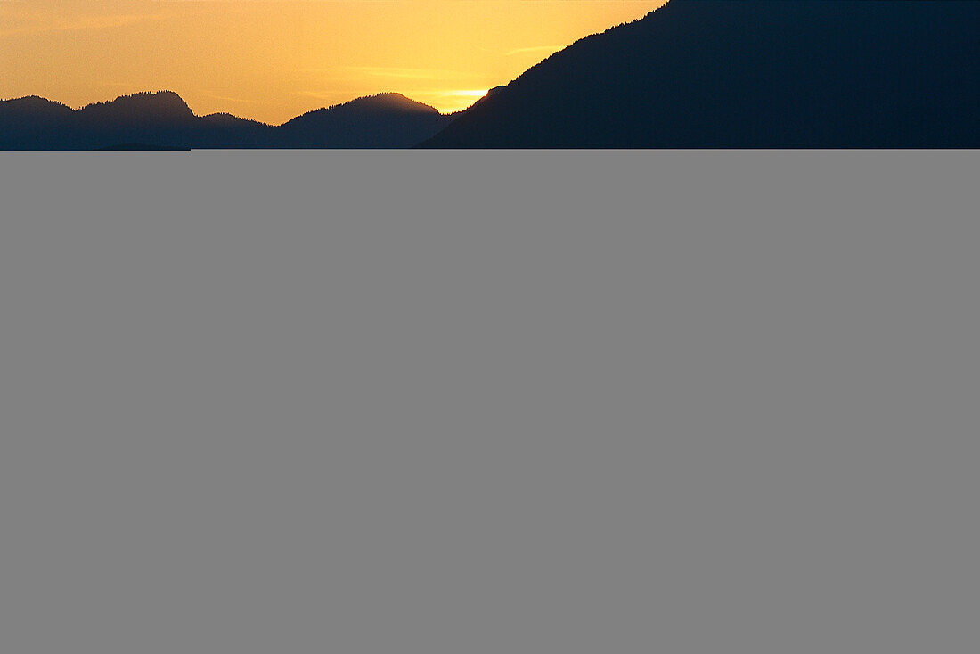 Sunset at Howe Sound, Porteau Cove Prov. Park Brit. Columbia, Canada