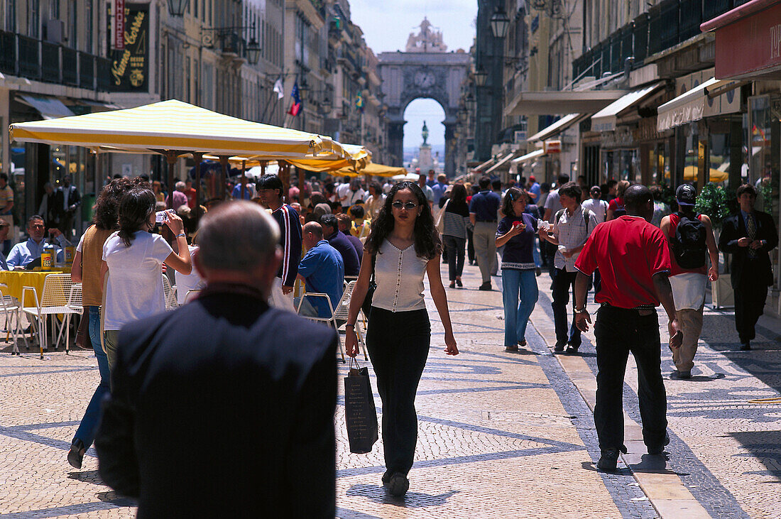 Shoppingstreet, Rua Augusta, Baixa, Lisbon Portugal