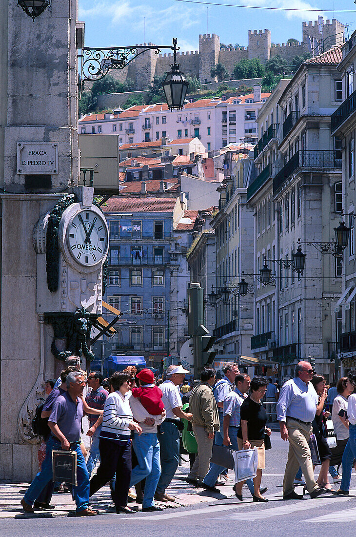 Rua da Betesga under Castle, Baixa, Lisbon Portugal
