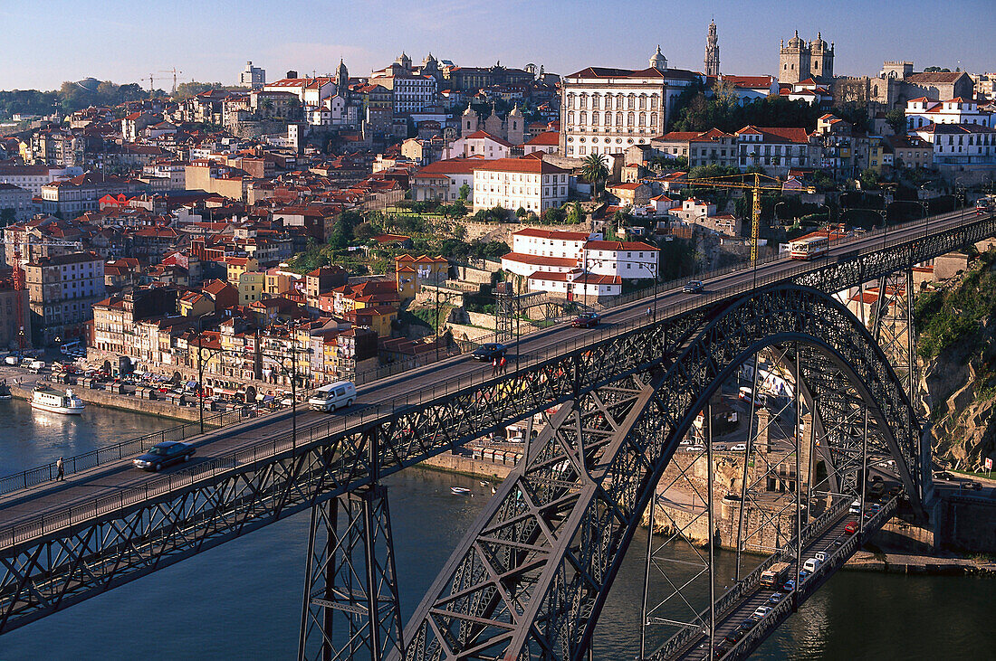 View from Gaia, Bridge Dom Luis, Porto Portugal