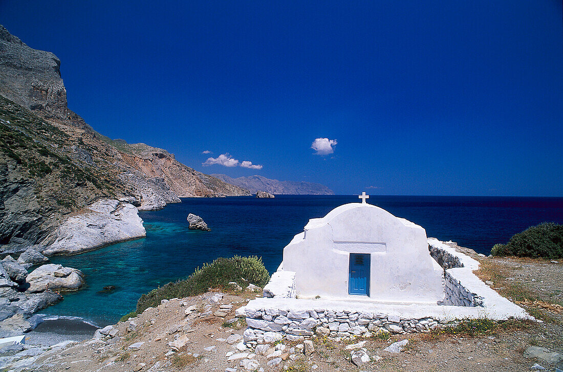 Kapelle, Agia Anna, Küste, Amorgos, Kykladen, Südliche Ägäis, Griechenland