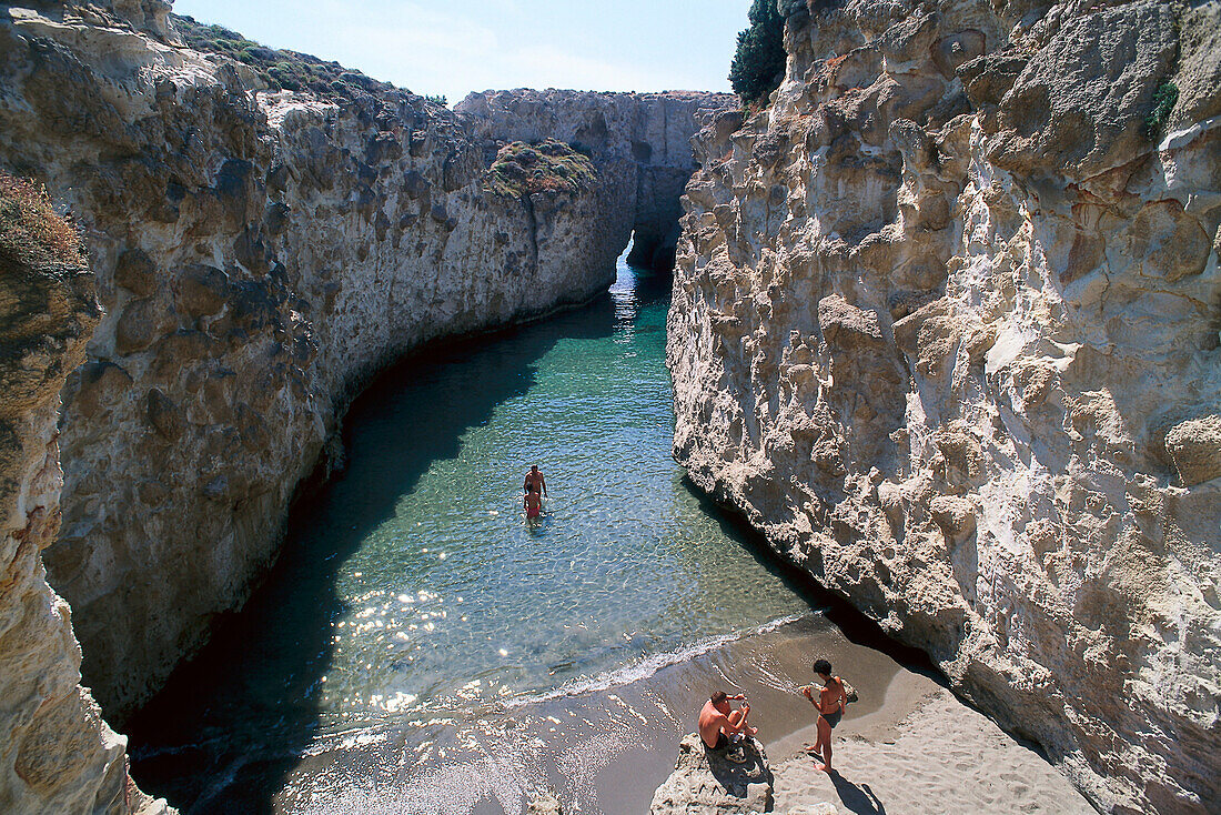 Little beach, Papafrangas, Milos Cyclades , Greece