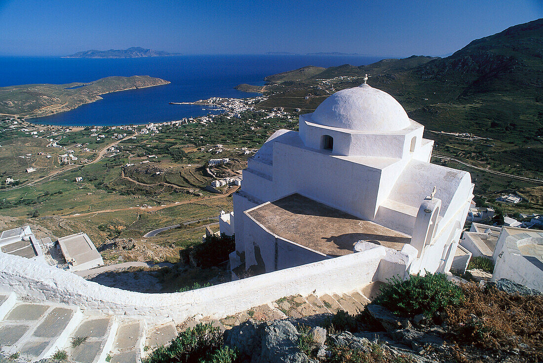 Church over Livadi, Serifos Cyclades , Greece