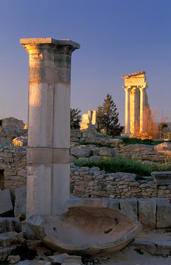 Kourion, archeological excavation, Apollon temple, South Cyprus Cyprus
