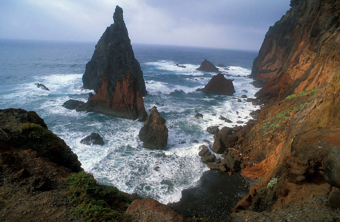 Cliff, Ponta do Castelo, Ponta Sao Lourenco, Madeira, Portugal