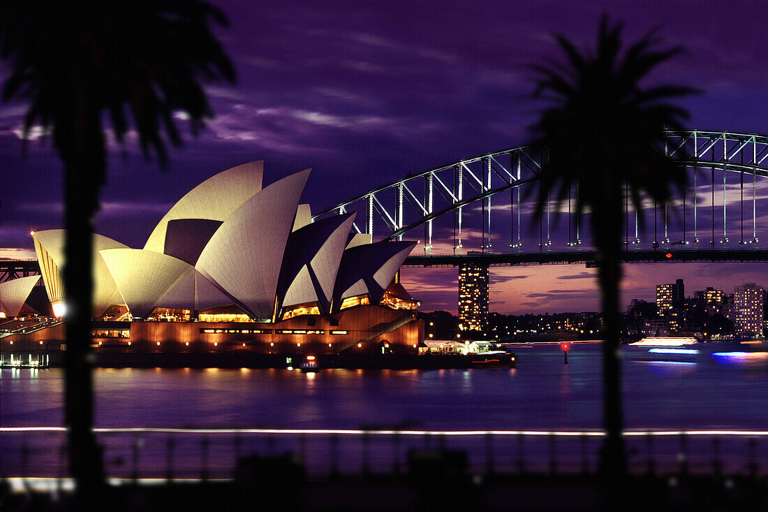 Darling Harbour, Sydney opera and harbour bridge, Sydney, New South Wales Australia