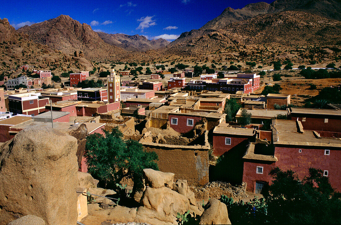 Tafraoute in Anti-Atlas Mountains, Tafraoute, Morocco North Africa