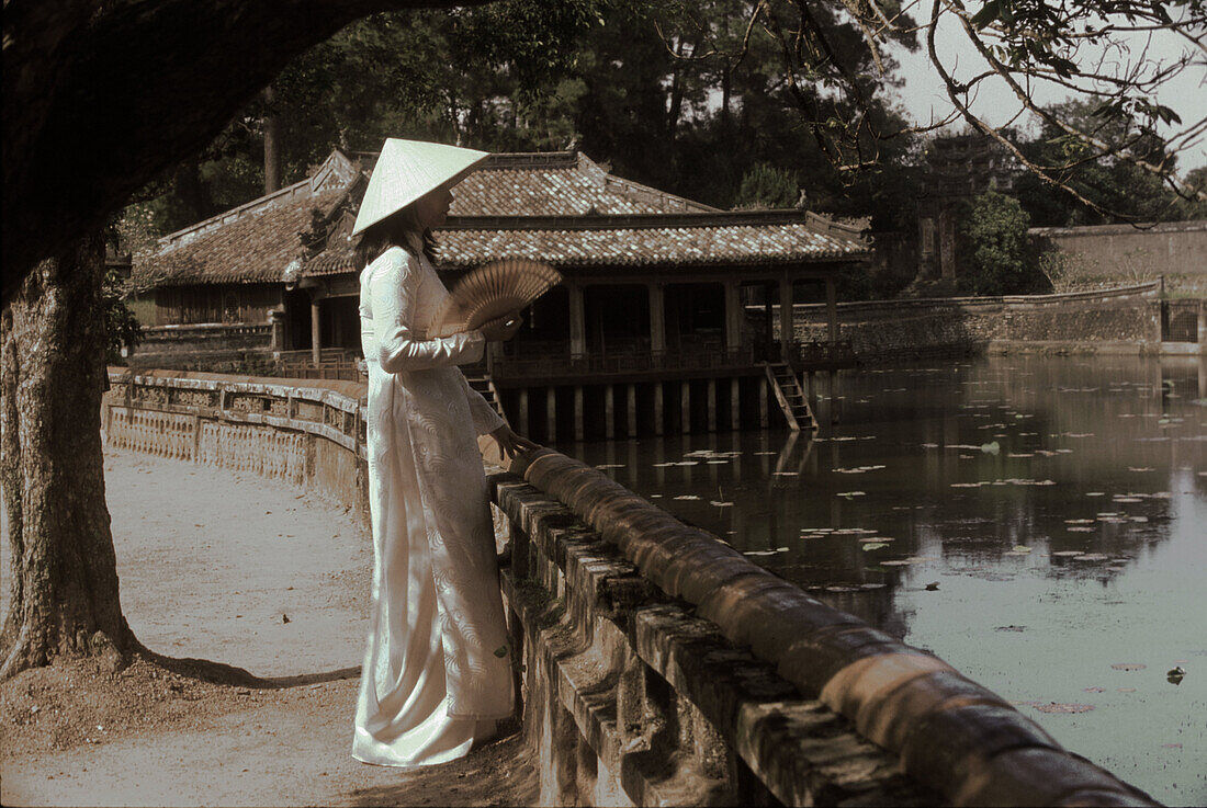 Xung Khiem Pavillon in Lang Tu Duc royal graves, Hue, Vietnam Indochina