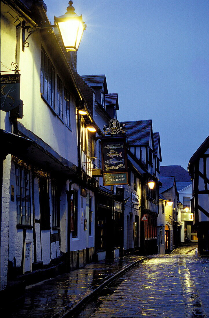 Lane in Shrewsbury, Shropshire, Shrewsbury Europe, England