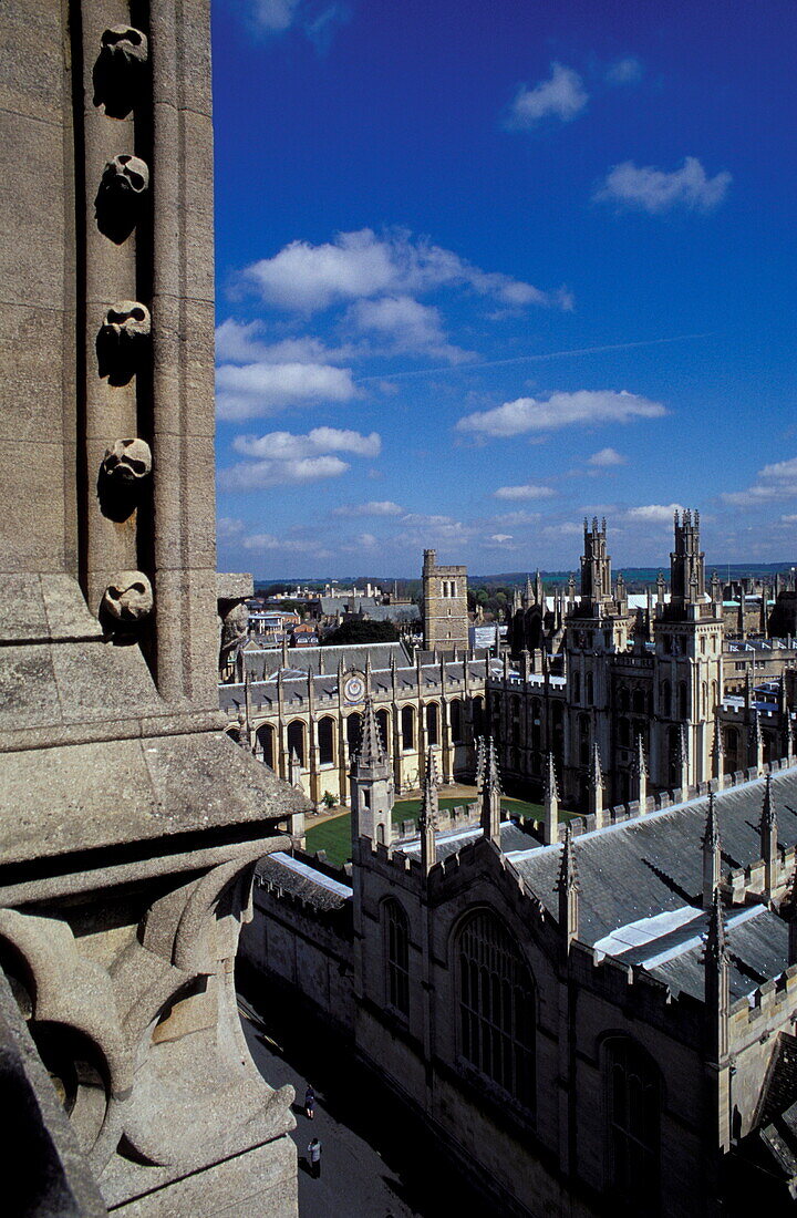 View from St. Marys Church, Oxford Europe, England