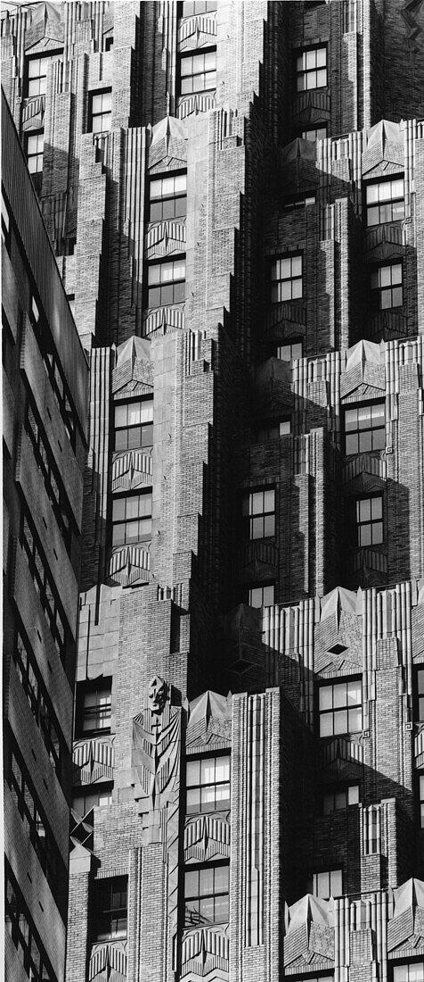 Brick skyscraper, Midtown, Manhattan, New York, USA