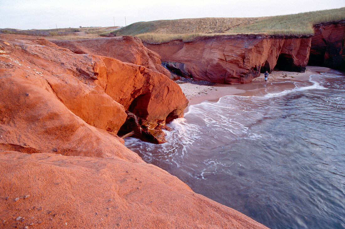 Belle Anse, Ile du Cap-aux-Meules, Iles-de-la-Madeleine, Quebec, Kanada