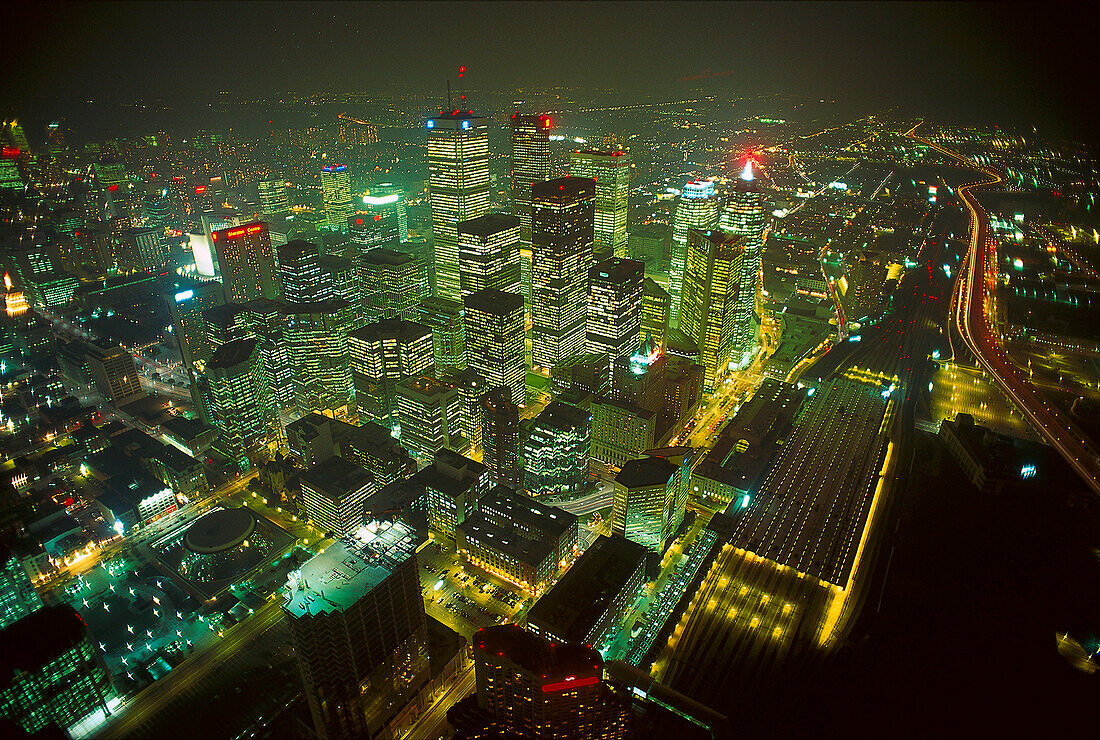 The City from CN Tower, Toronto Ontario, Canada