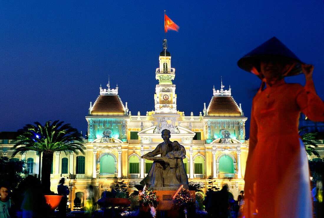 Rathaus in Saigon, Ho Chi Minh City, Vietnam, Indochina, Asien