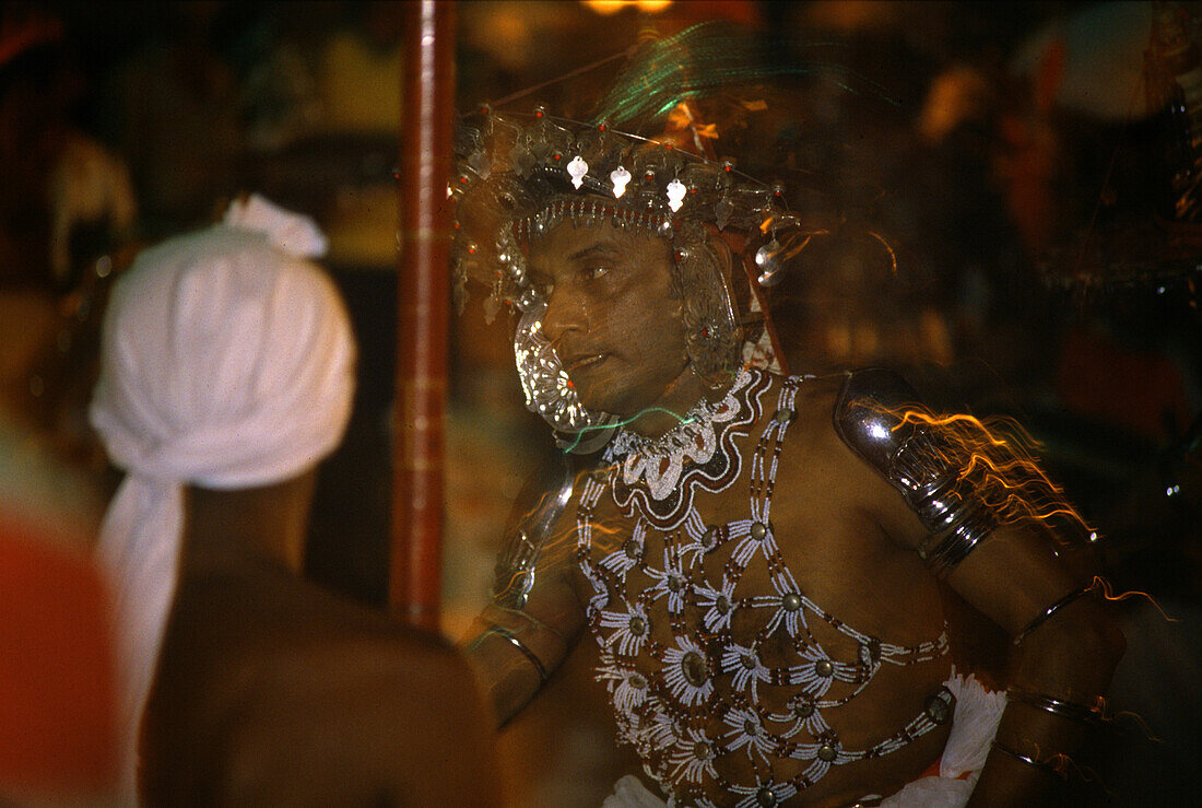 Dancer at Kandy Perahera buddhist festival, Kandy, Sri Lanka Asia