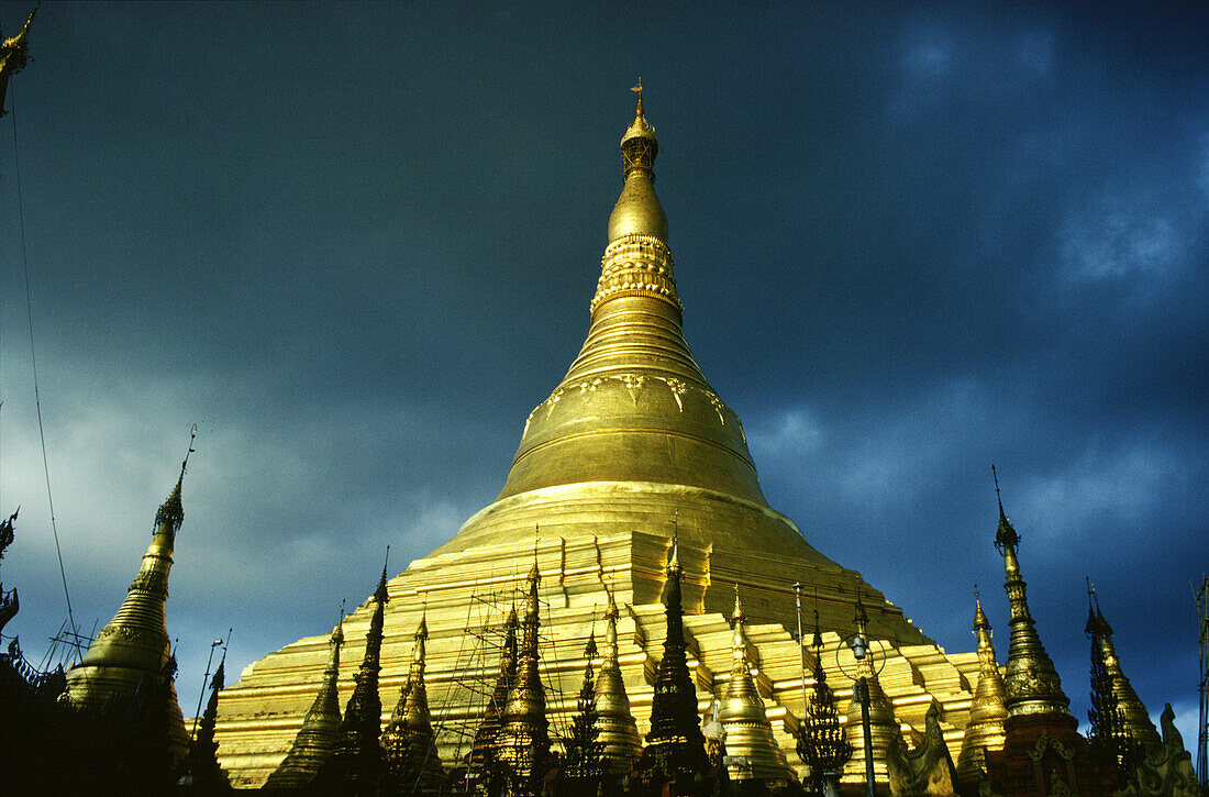 Shwedagon Pagoda, Rangoon, Myanmar Asia