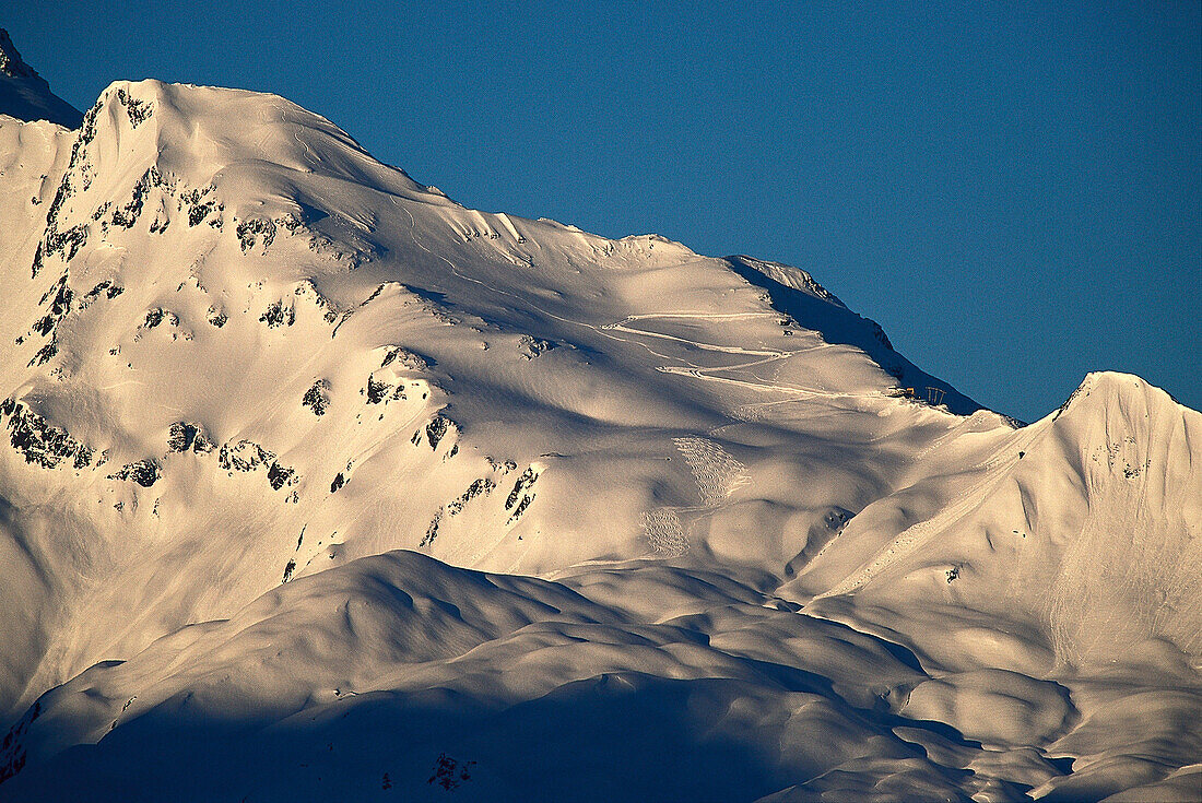 Snowcovered mountain, Vorarlberg, Austria