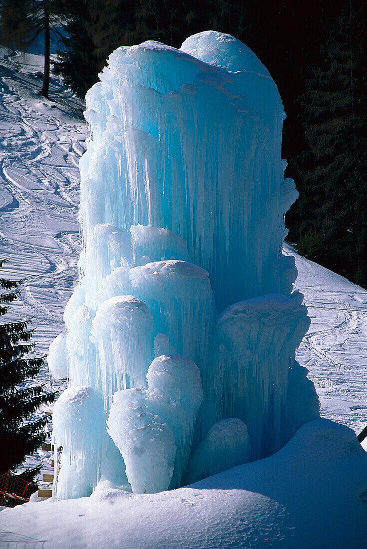 Ice, Close up, Sella Ronda Dolomites, Italy