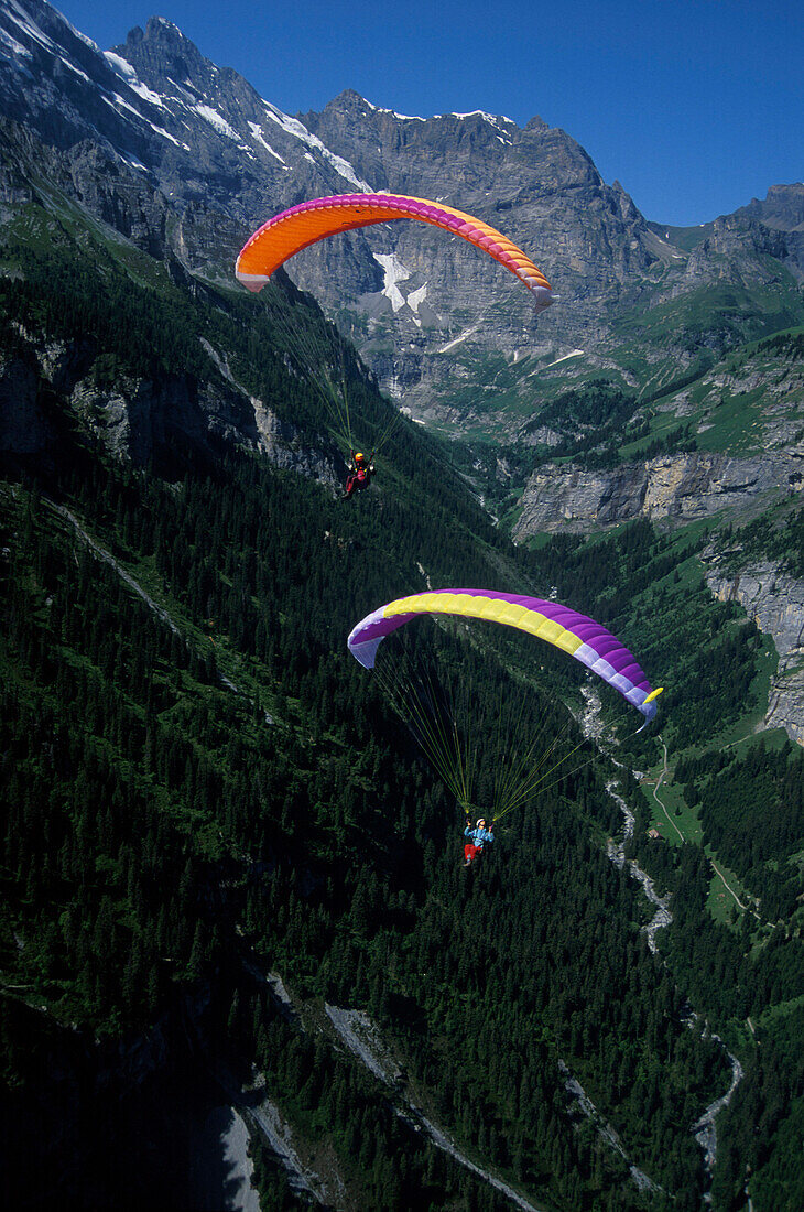 Paragliding, Alpen