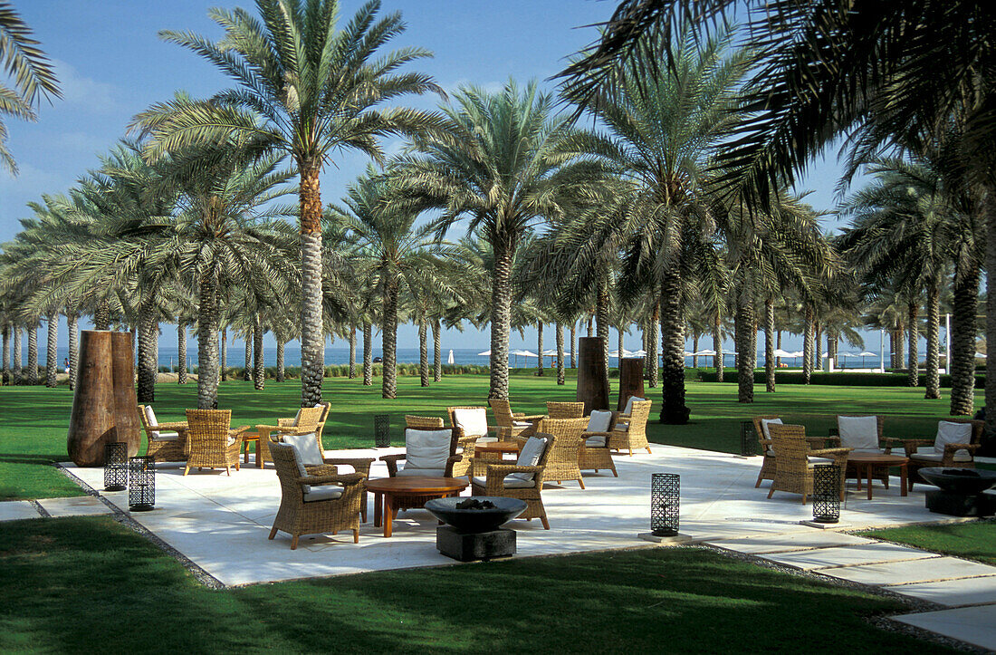 Garden of The Chedi Hotel, Muscat, Oman