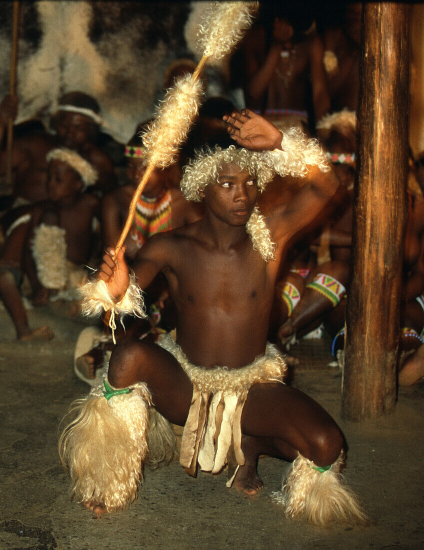 Zulu dancers, Shakaland, Kwazulu Natal South Africa