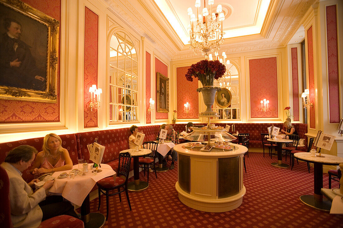 Restaurant of Hotel Sacher, Vienna, Austria