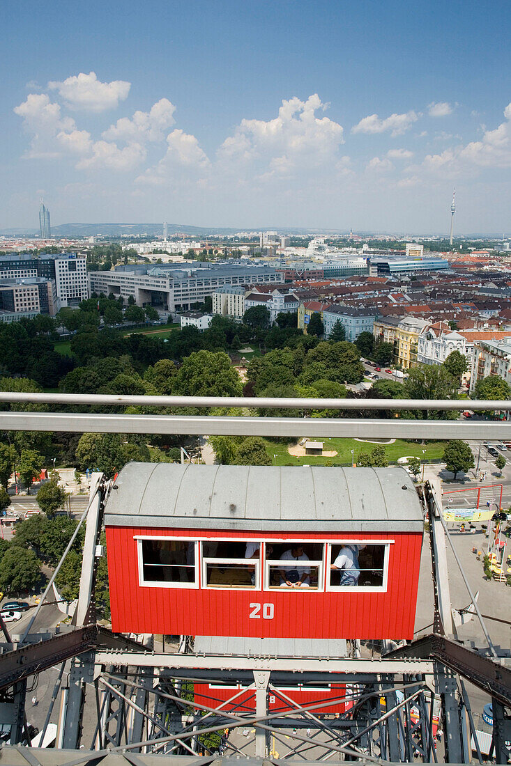 Gondola of Ferris wheel, Prater, Vienna, Austria