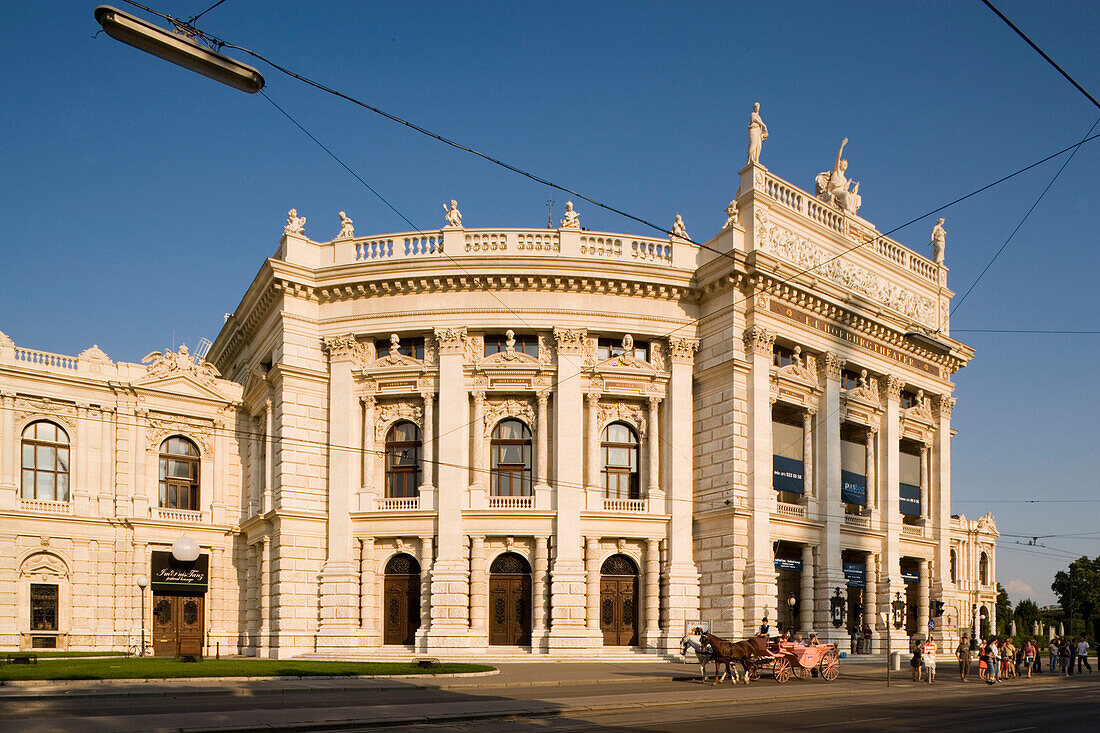 Fiaker standing next to the Burgtheater, Vienna, Austria