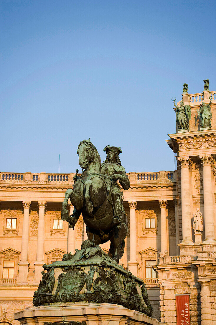 Prince Eugene of Savoy Statue in front of Neue Hofburg, Vienna, Austria