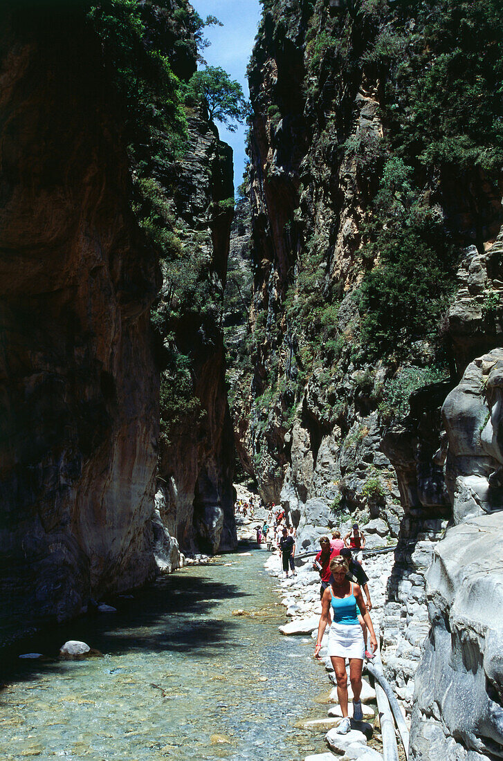 Eiserne Pforte, Wandern, Samaria-Schlucht, Kreta, Griechenland