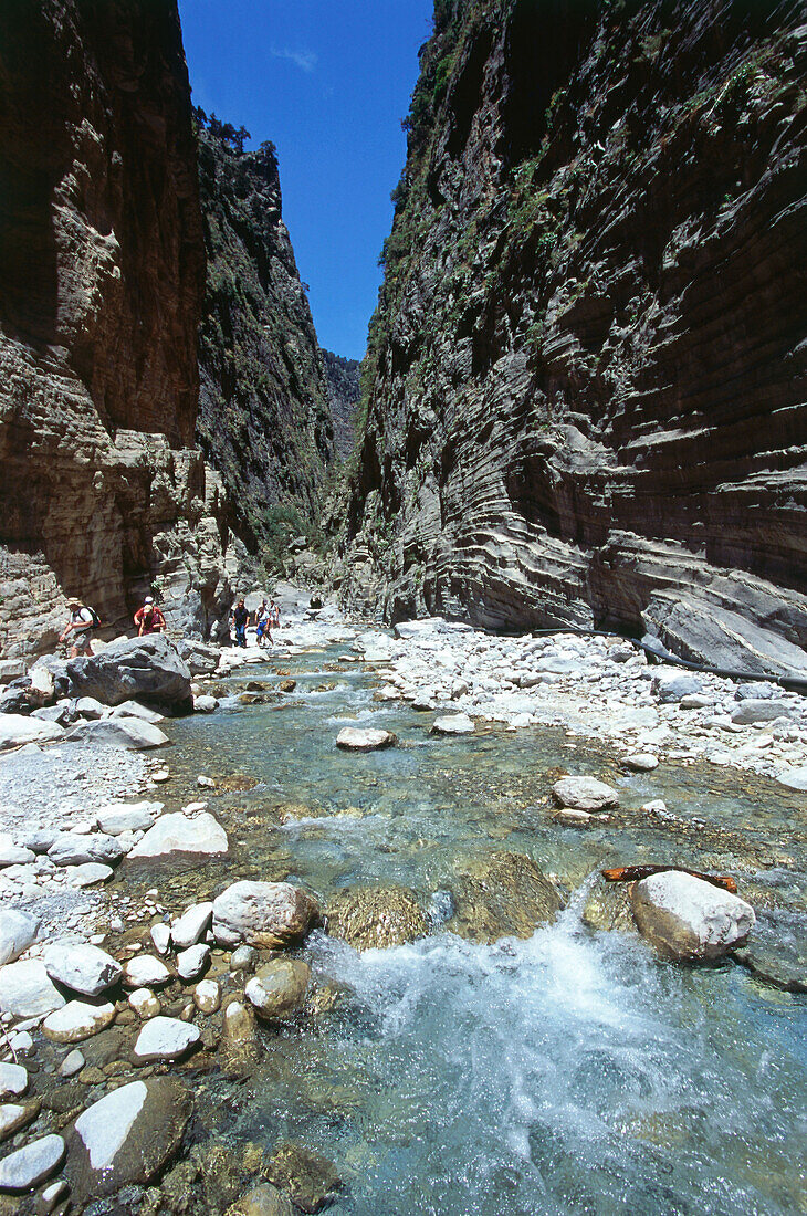 Wandern, Samaria-Schlucht, Kreta, Griechenland