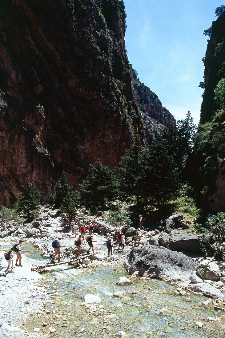 Wandern, Samaria-Schlucht, Kreta, Griechenland