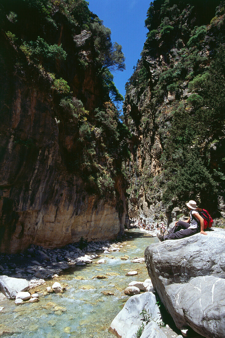 Eiserne Pforte, Wandern, Samaria-Schlucht, Kreta, Griechenland