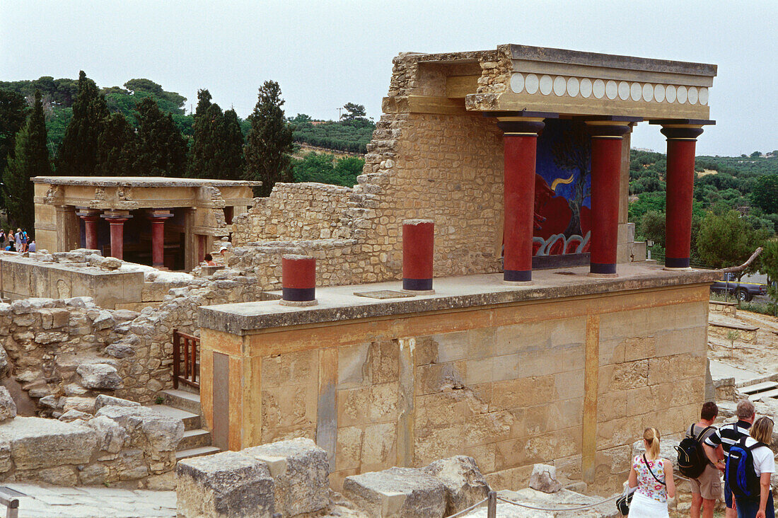 Minoische Palastanlage, Knossos bei Iraklion, Kreta, Griechenland