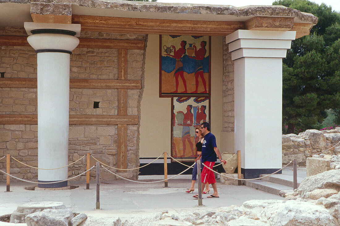 Minoische Palastanlage, Knossos bei Iraklion, Kreta, Griechenland