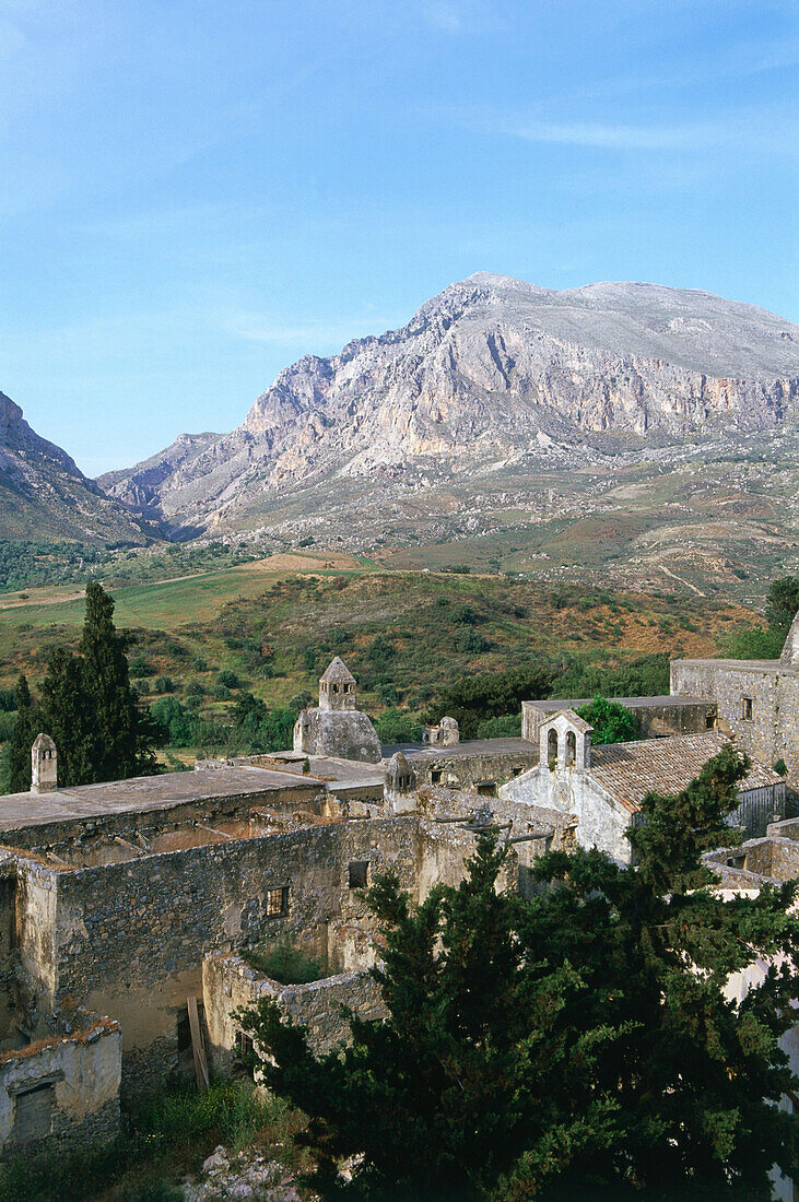 Cloister ruin, Kato Moni Preveli, Crete, Greece