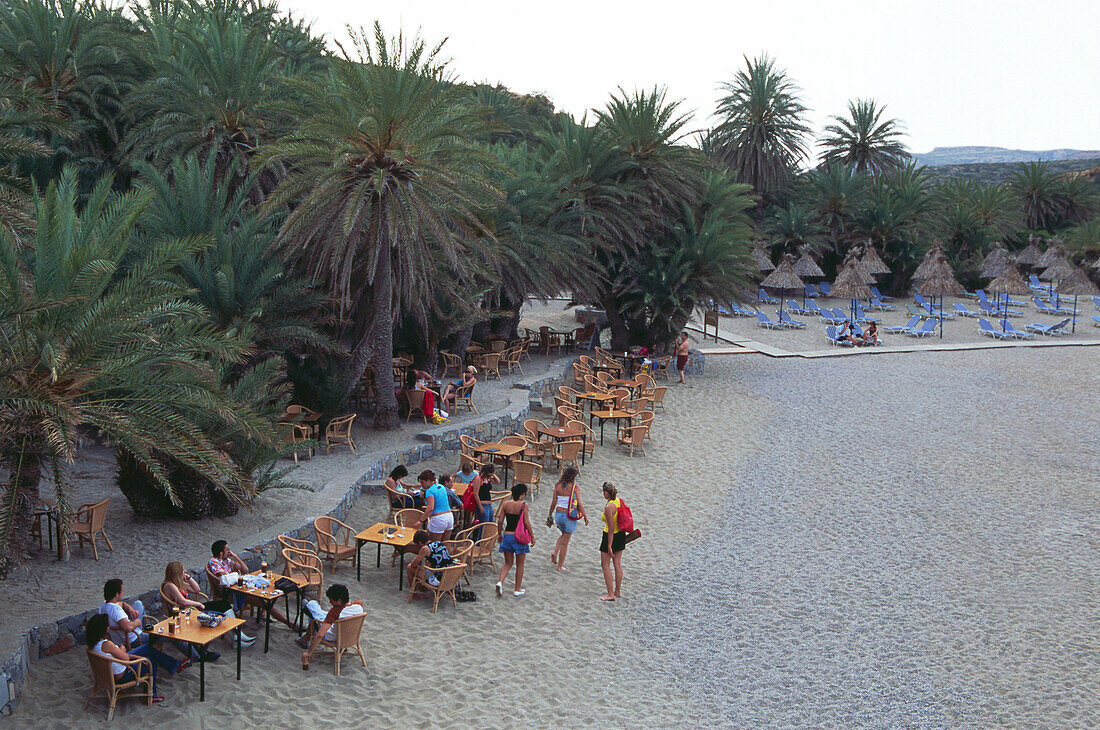 Palm beach of Vai, Vai Finikodasos, Crete, Greece