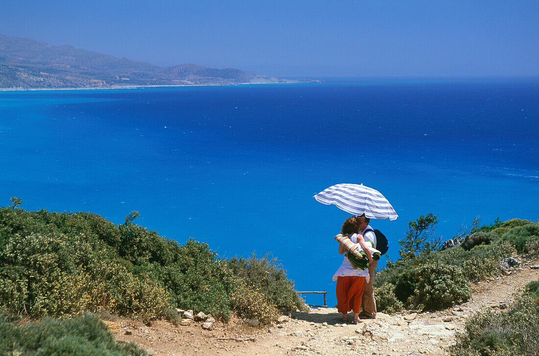 Weg zum Preveli-Strand, Kreta, Griechenland